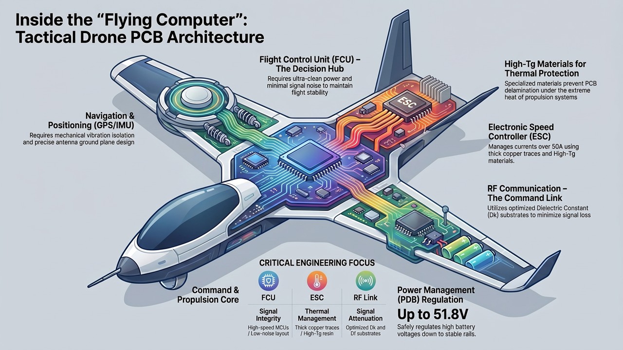 The architecture of drone electronics